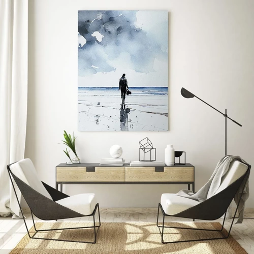 Quadro su vetro - Dialogo con il mare - 80x120 cm