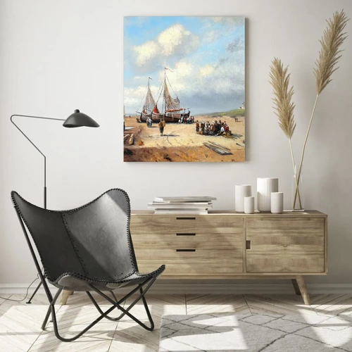 Quadro su vetro - Dopo una buona pesca - 70x100 cm