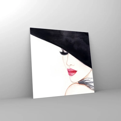 Quadro su vetro - Eleganza e sensualità - 70x70 cm