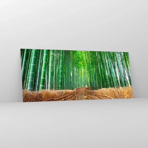 Quadro su vetro - Essenza della natura asiatica - 120x50 cm