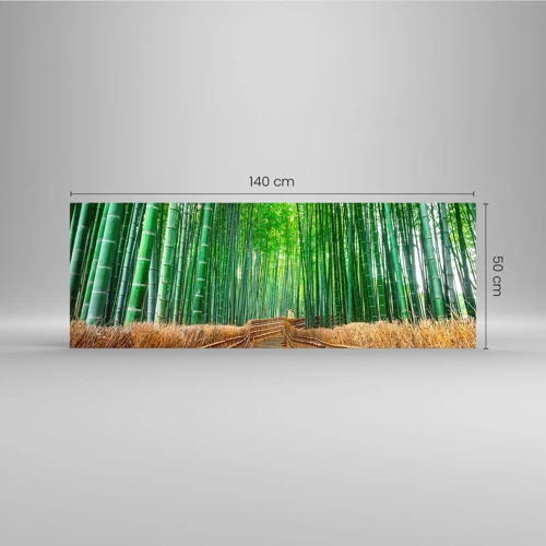 Quadro su vetro - Essenza della natura asiatica - 140x50 cm
