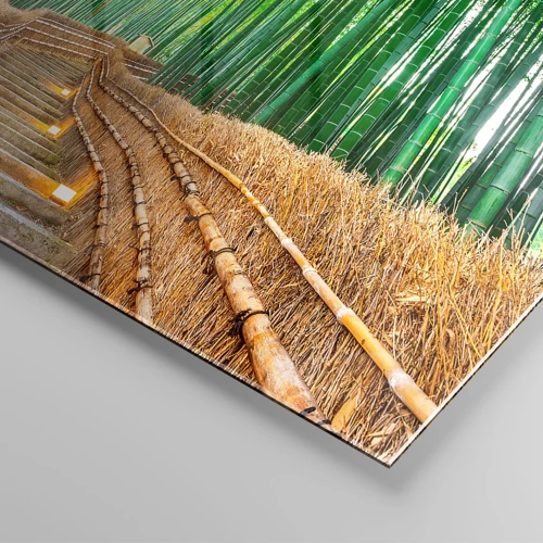 Quadro su vetro - Essenza della natura asiatica - 40x40 cm