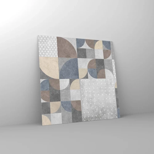 Quadro su vetro - Fantasia di ceramica - 30x30 cm