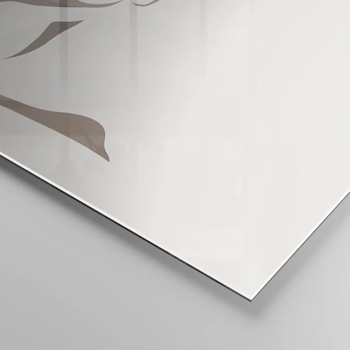 Quadro su vetro - Fatta di luce e ombra - 30x30 cm