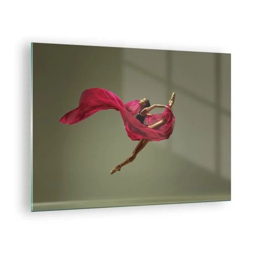 Quadro su vetro - Fiamma danzante - 70x50 cm