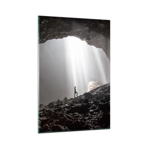 Quadro su vetro - Grotta luminosa - 80x120 cm