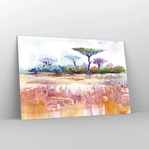 Quadro su vetro - I colori della savana - 120x80 cm