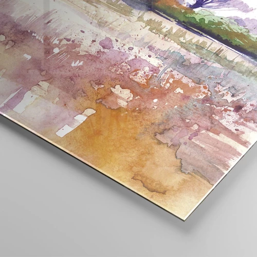 Quadro su vetro - I colori della savana - 140x50 cm