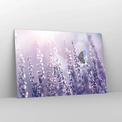 Quadro su vetro - Il bacio della farfalla - 120x80 cm