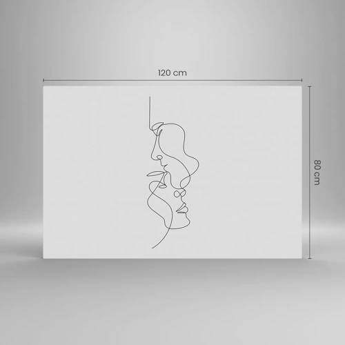 Quadro su vetro - Il calore dei desideri malinconici - 120x80 cm