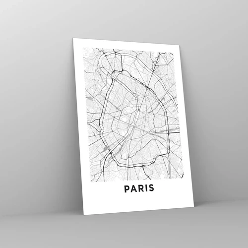 Quadro su vetro - Il fiore di Parigi - 70x100 cm