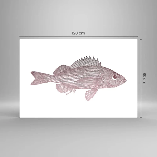 Quadro su vetro - Il pesce dagli occhi enormi - 120x80 cm