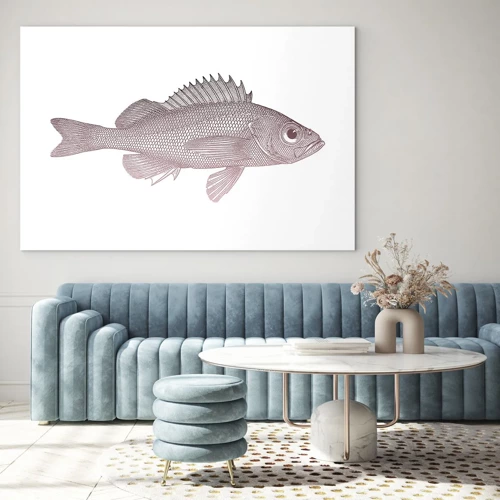 Quadro su vetro - Il pesce dagli occhi enormi - 70x50 cm