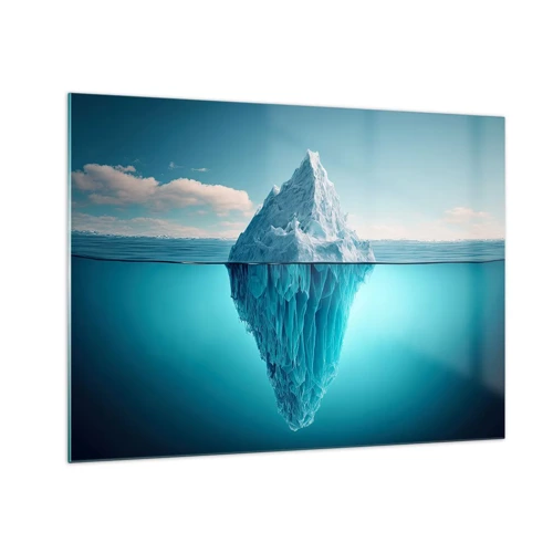 Quadro su vetro - Il re del ghiaccio - 70x50 cm