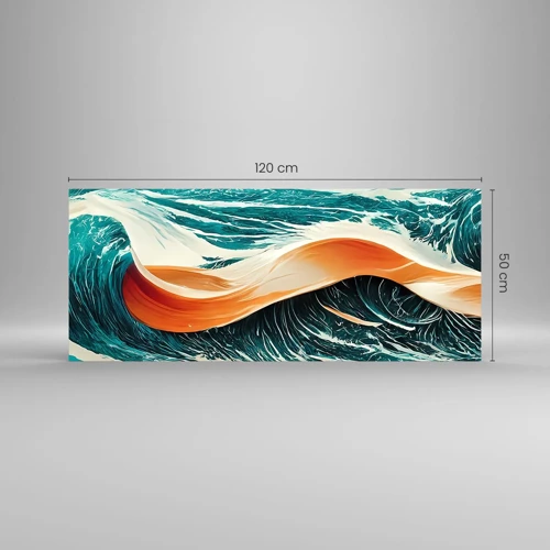 Quadro su vetro - Il sogno del surfista - 120x50 cm