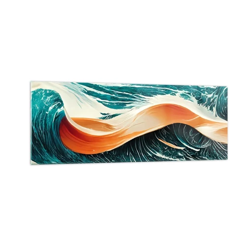 Quadro su vetro - Il sogno del surfista - 140x50 cm