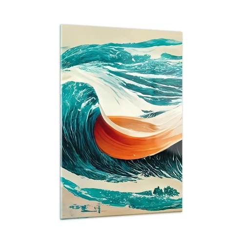 Quadro su vetro - Il sogno del surfista - 50x70 cm