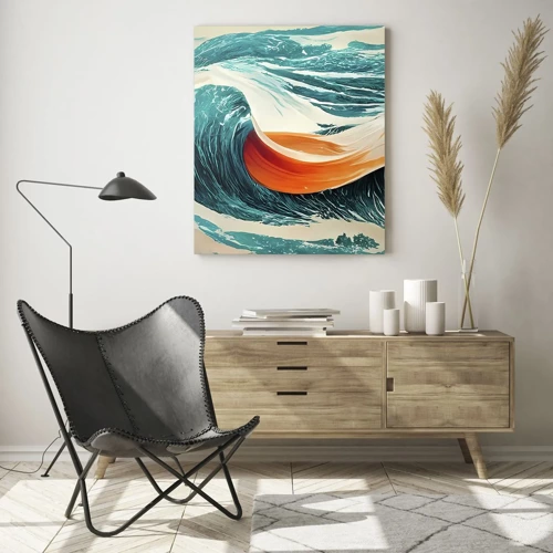 Quadro su vetro - Il sogno del surfista - 70x100 cm