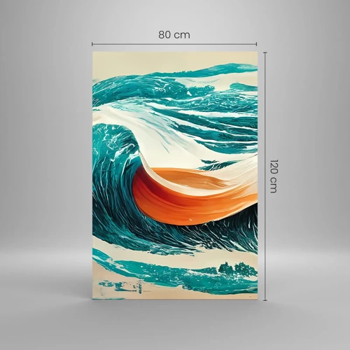 Quadro su vetro - Il sogno del surfista - 80x120 cm