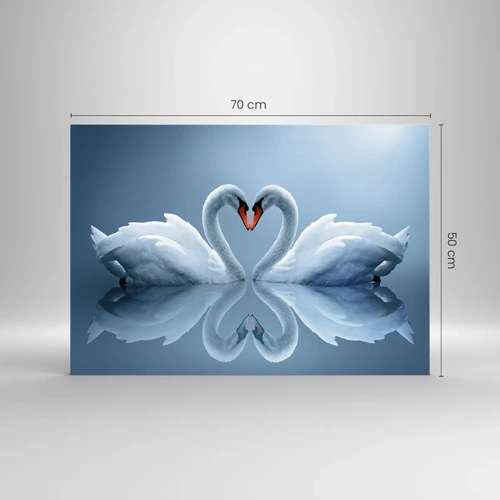 Quadro su vetro - Il tempo dell'amore - 70x50 cm