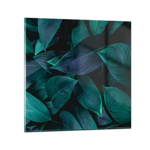 Quadro su vetro - Il verde puro - 60x60 cm
