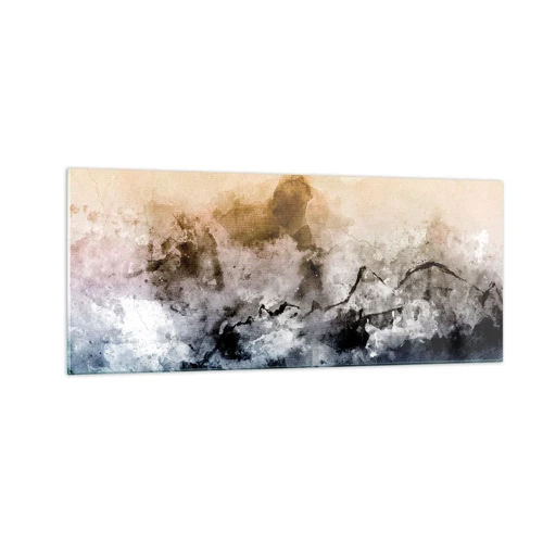 Quadro su vetro - Immersi in una nuvola di nebbia - 100x40 cm