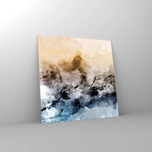 Quadro su vetro - Immersi in una nuvola di nebbia - 60x60 cm