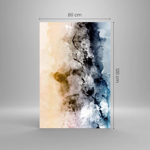 Quadro su vetro - Immersi in una nuvola di nebbia - 80x120 cm