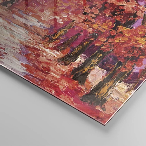 Quadro su vetro - Impressione d'autunno - 140x50 cm