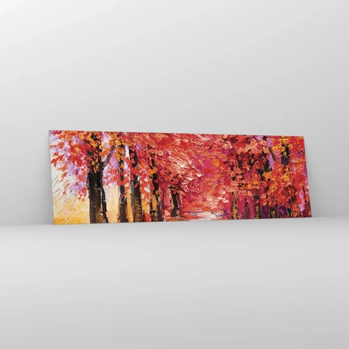 Quadro su vetro - Impressione d'autunno - 160x50 cm