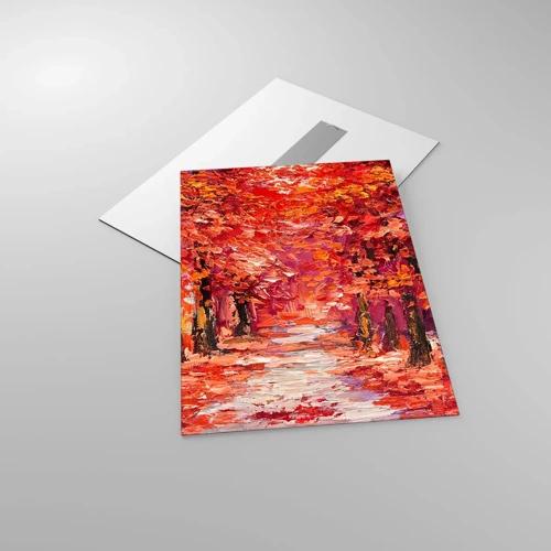 Quadro su vetro - Impressione d'autunno - 50x70 cm