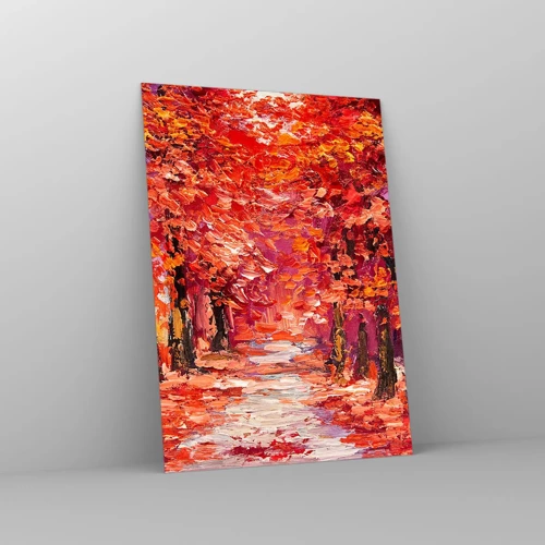 Quadro su vetro - Impressione d'autunno - 50x70 cm