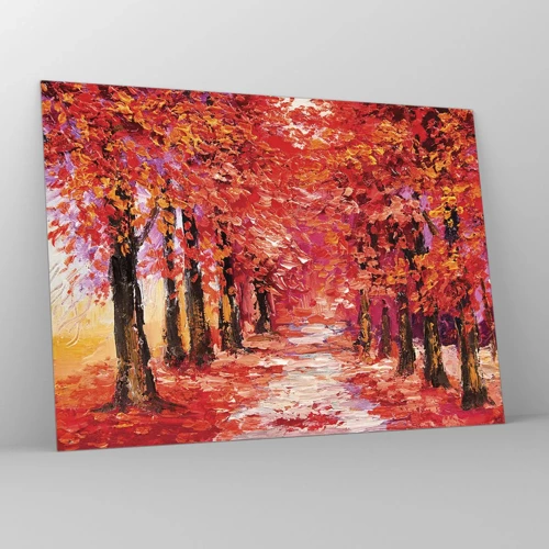 Quadro su vetro - Impressione d'autunno - 70x50 cm