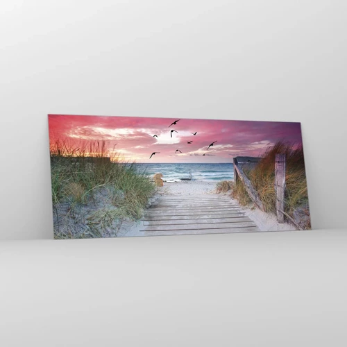 Quadro su vetro - Impressioni baltiche - 120x50 cm