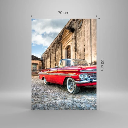 Quadro su vetro - Impressioni di Cuba - 70x100 cm