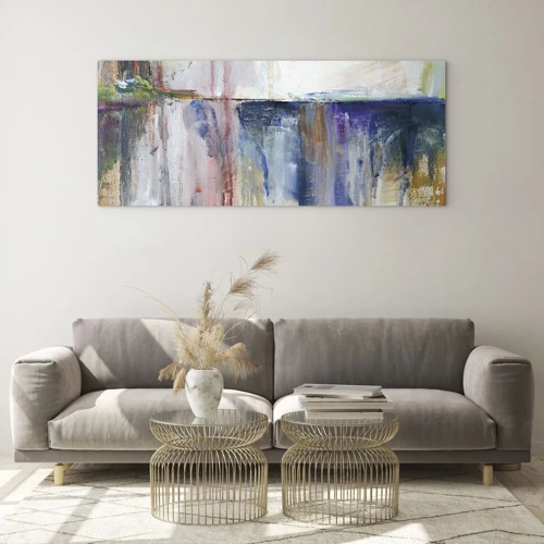 Quadro su vetro - Impressioni e suggestioni colorate - 160x50 cm