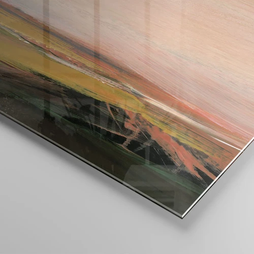 Quadro su vetro - In tonalità di rosa - 100x70 cm