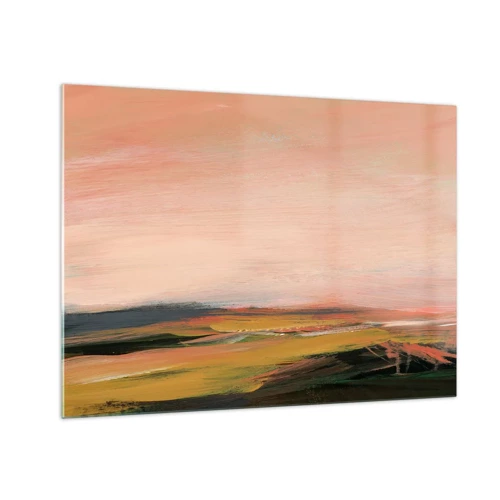 Quadro su vetro - In tonalità di rosa - 70x50 cm