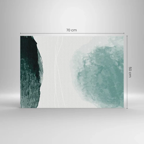 Quadro su vetro - Incontro con la nebbia - 70x50 cm