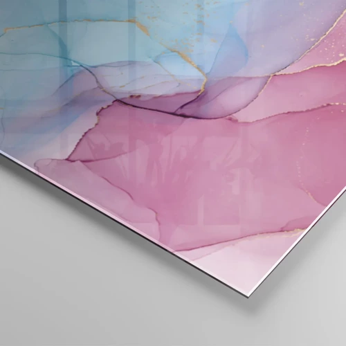Quadro su vetro - Incontro e compenetrazione - 60x60 cm
