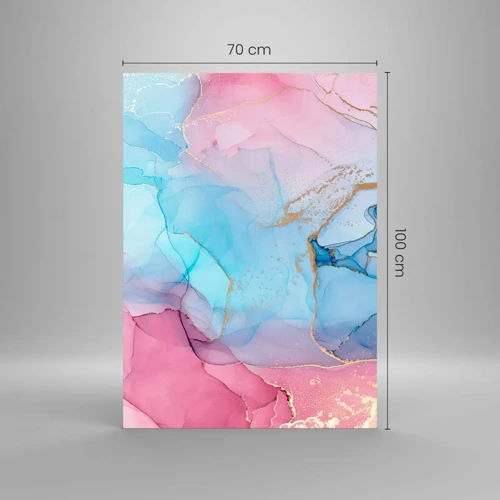 Quadro su vetro - Incontro e compenetrazione - 70x100 cm
