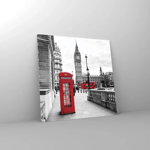 Quadro su vetro - Indubbiamente Londra - 60x60 cm