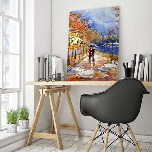 Quadro su vetro - Insieme fino ai confini del tempo - 50x70 cm