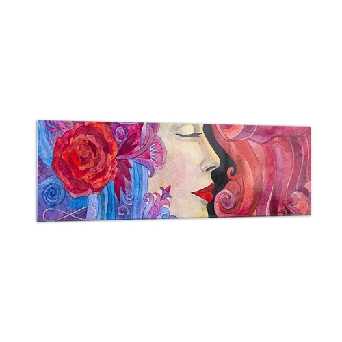 Quadro su vetro - L'Art Nouveau è sempre viva - 160x50 cm