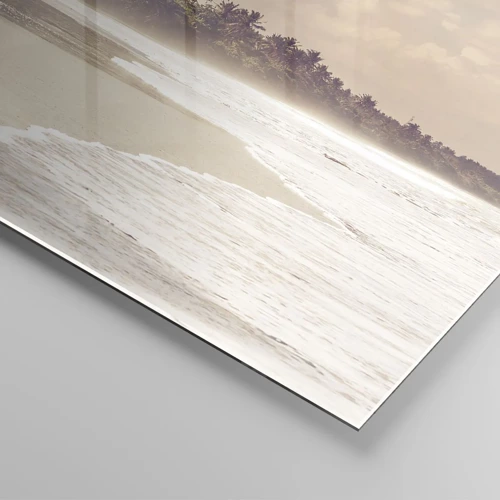 Quadro su vetro - La carezza delle onde - 100x40 cm