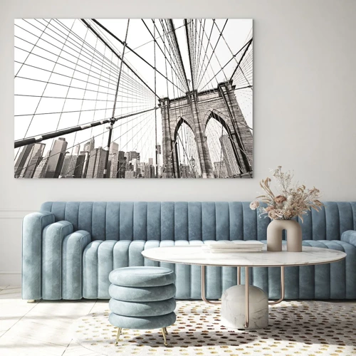 Quadro su vetro - La cattedrale di New York - 120x80 cm