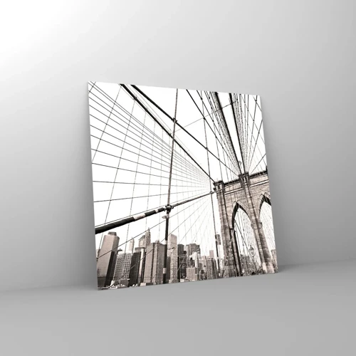 Quadro su vetro - La cattedrale di New York - 50x50 cm