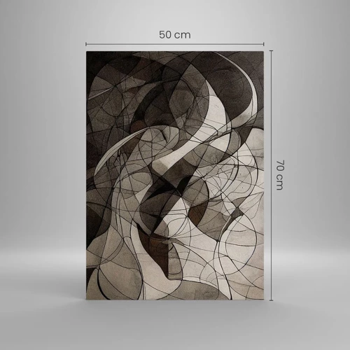 Quadro su vetro - La circolazione dei colori della terra - 50x70 cm