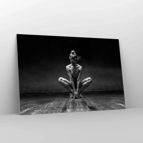 Quadro su vetro - La concentrazione dell'energia della danza - 120x80 cm