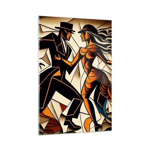 Quadro su vetro - La danza della passione - 70x100 cm